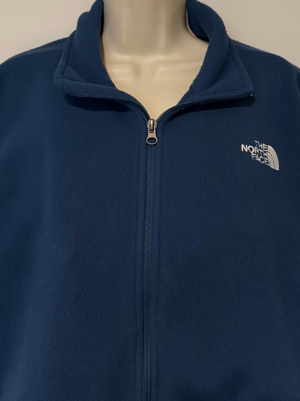 The North Face Deep Blue Full-Zip Fleece Jacket Mens Sz XL